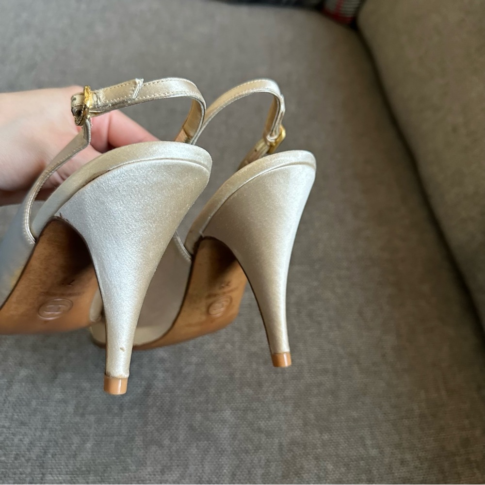 Vintage Chanel captoe slingback heels - Picture 5 of 8